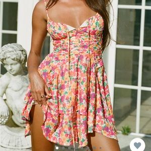 Princess Polly Barrett Mini Dress Multi Floral